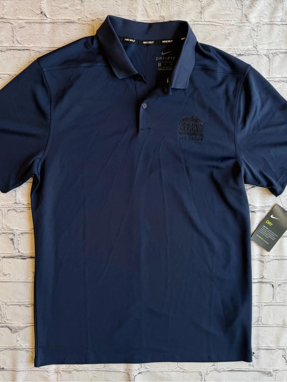 The Golden Nugget Men’s Small Nike Golf Polo Shirt New Las Vegas Dri-fit NWT